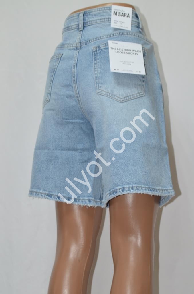 ШОРТИ M.SARA (XS-XL) БЛАКИТНИЙ 5758-5