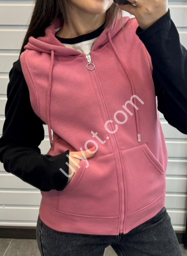 ЖИЛЕТКА JJF (XL-3XL) РОЖОВИЙ 171091
