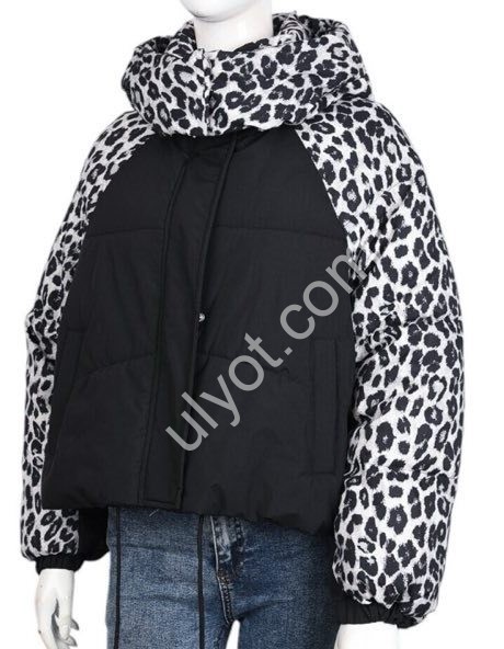 КУРТКА (M-2XL) ЧЕРНЫЙ+ЛЕО 2605