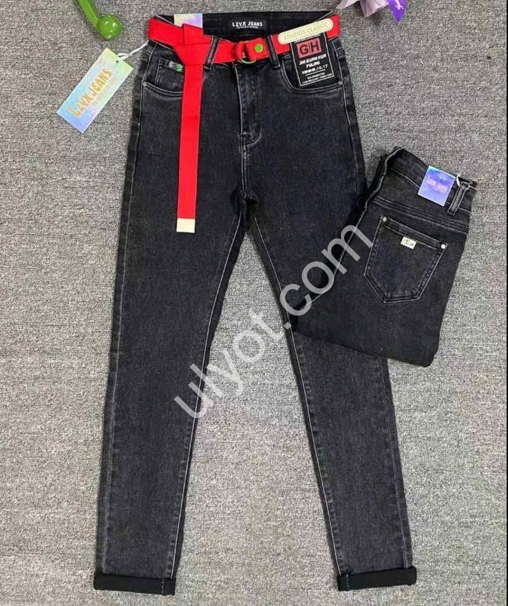 ДЖИНСЫ LZYX (28-33) ГРАФИТ L88197
