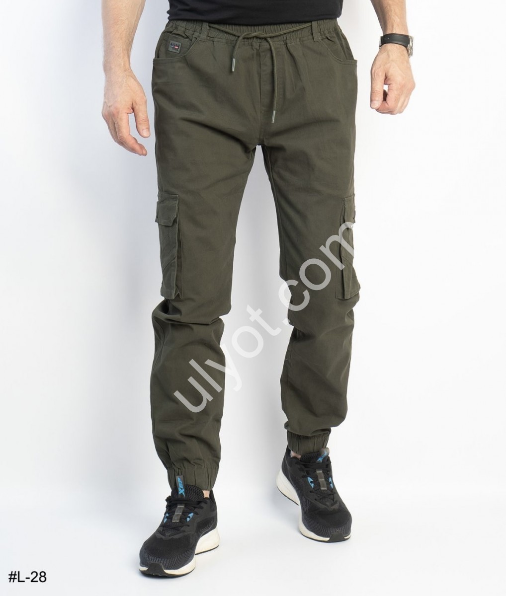 ДЖИНСЫ LIHONG (29-38) ХАКИ L28