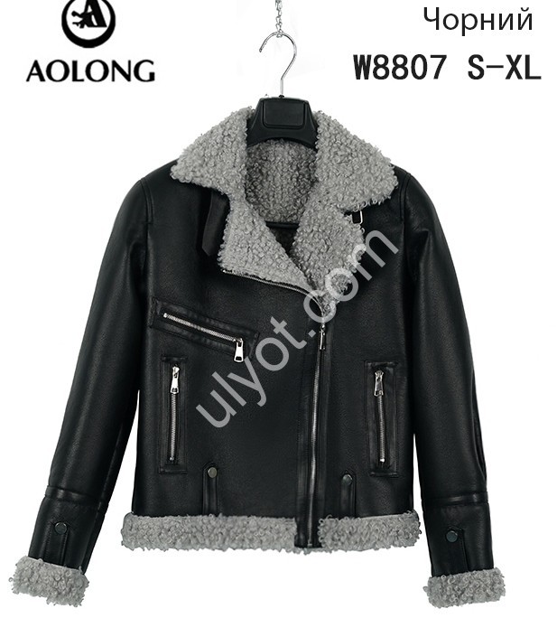 ДУБЛЕНКА AOLONG (S-2XL) ЧОРНИЙ 8807