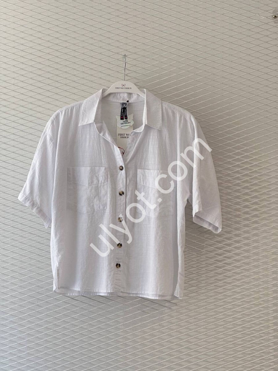 РУБАШКА-05 (S-XL) БЕЛЫЙ 