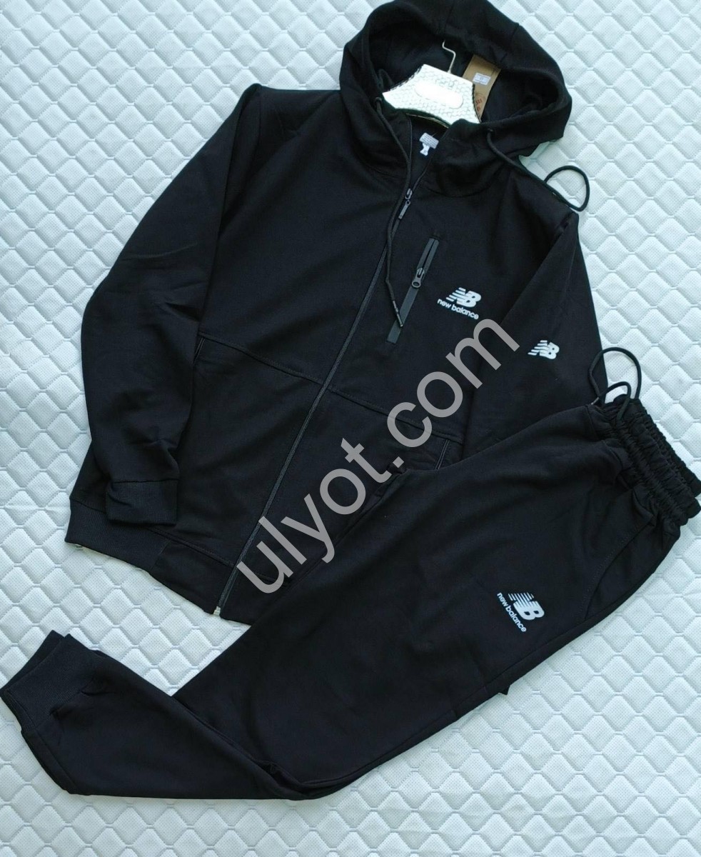 СПОРТ.КОСТЮМ NB (46-56) МАНЖЕТ ЧЕРНЫЙ 