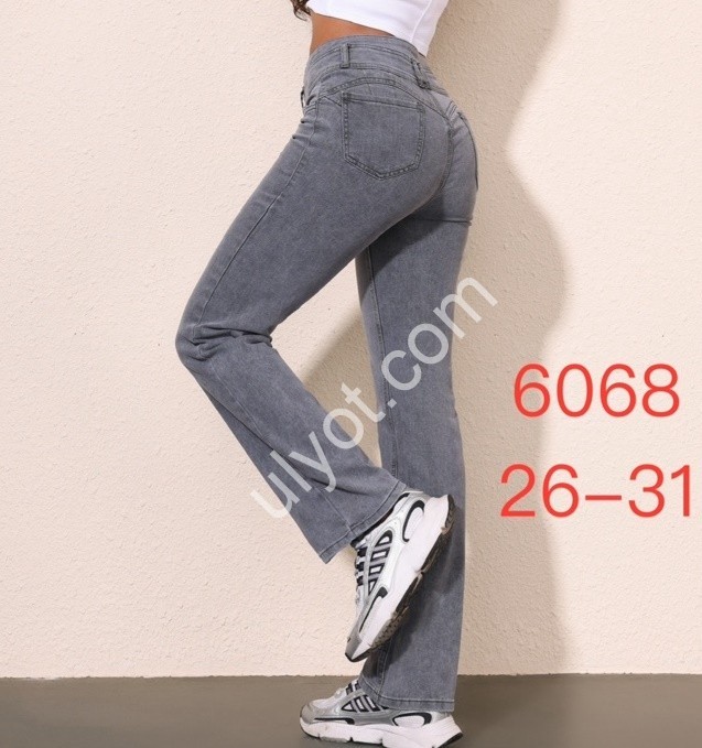 ДЖИНСЫ JELEEY (26-31) СЕРЫЙ 6068