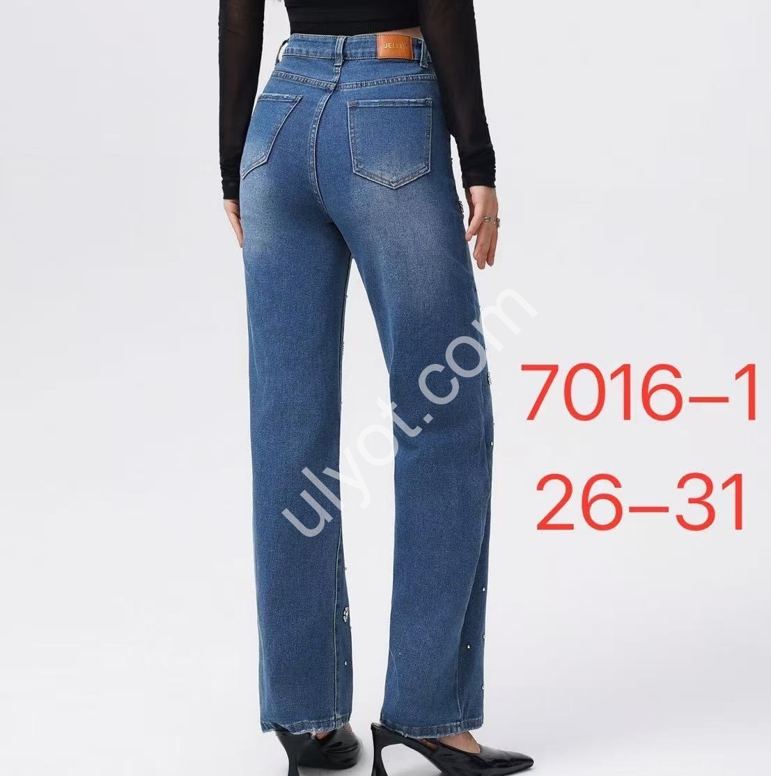 ДЖИНСЫ JELEEY (26-31) Т.СИНИЙ 7016-1