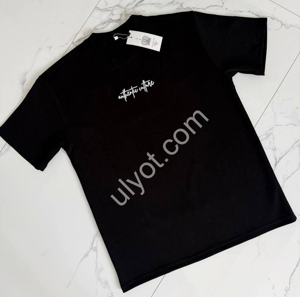 ФУТБОЛКА (M-2XL) ЧОРНИЙ 1199
