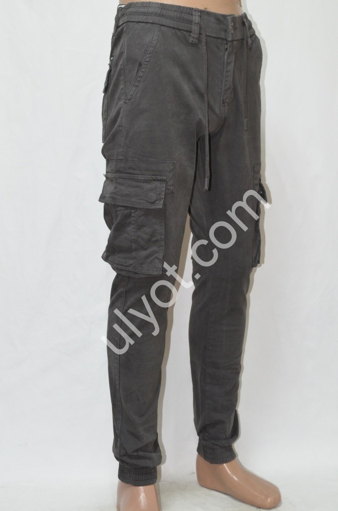 ДЖИНСЫ AKPZEN (28-36) ГРАФИТ 8073-11