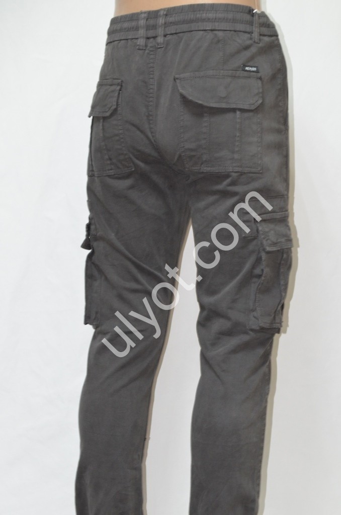 ДЖИНСЫ AKPZEN (28-36) ГРАФИТ 8073-11