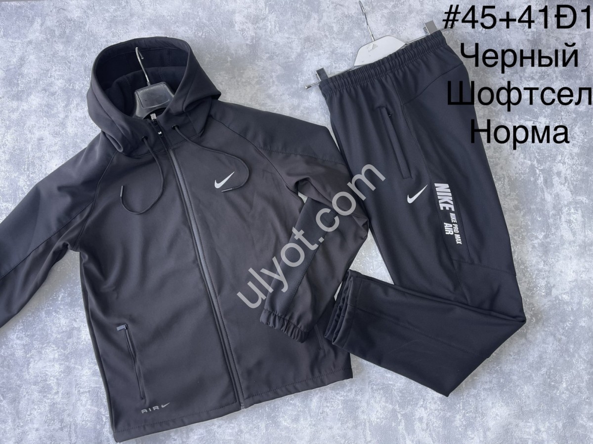 СПОРТ.КОСТЮМ N02 (48-56) ПРЯМОЙ ЧЕРНЫЙ 45+41D1