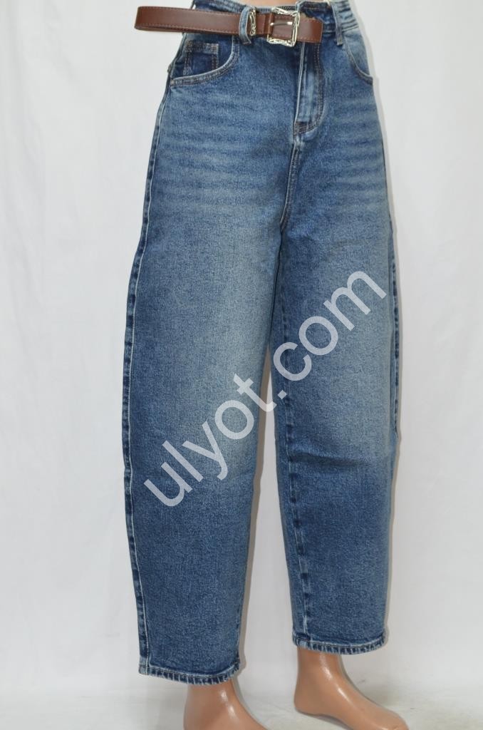 ДЖИНСЫ M.SARA (XS-XL) Т.СИНИЙ 1051-4H