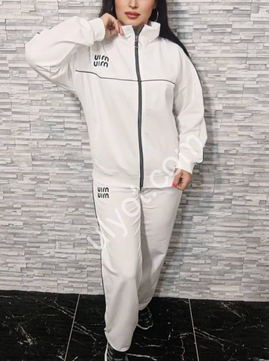 СПОРТ.КОСТЮМ MIU40 (L-3XL) МОЛОКО 