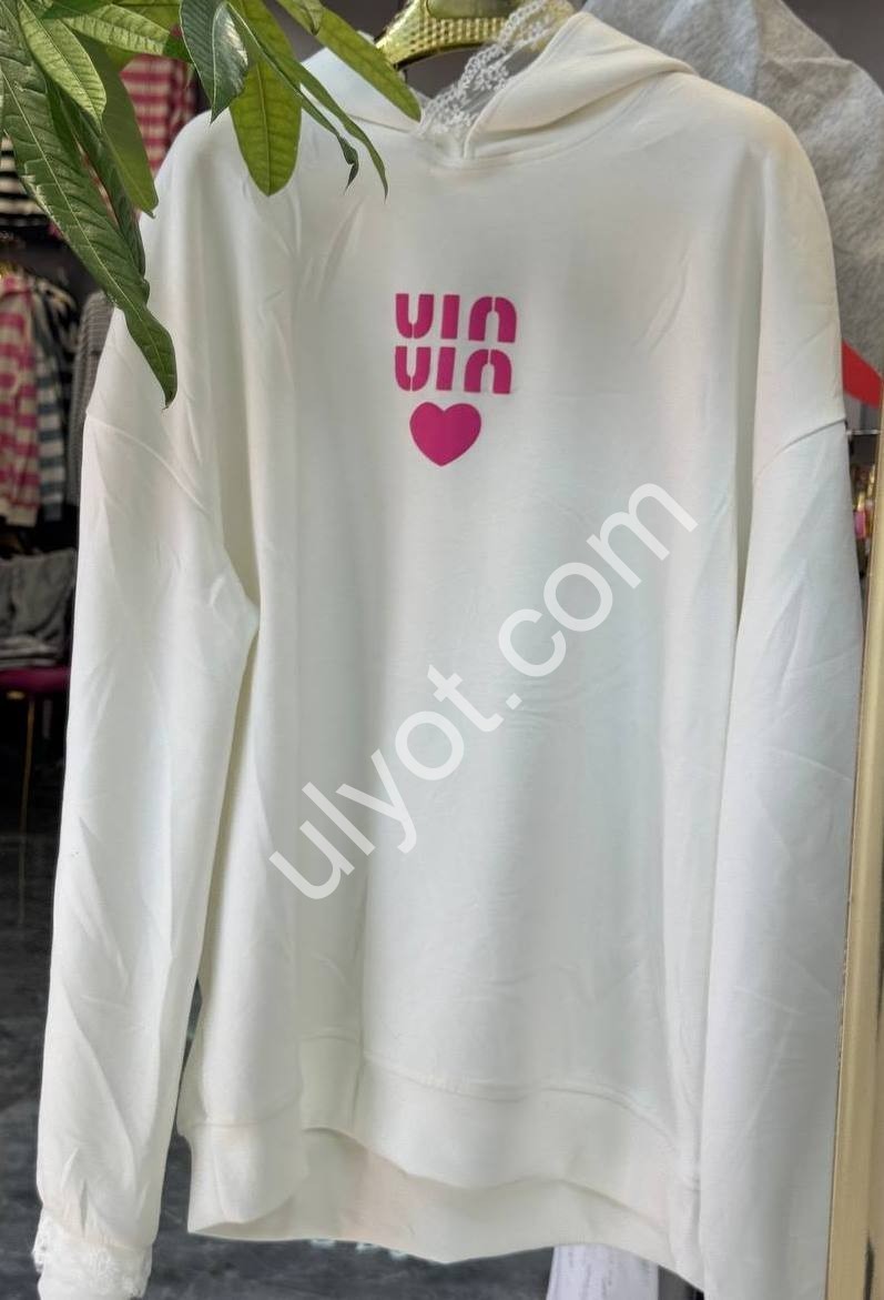 СВИТШОТ MIU40 (XL-4XL) БЕЛЫЙ 