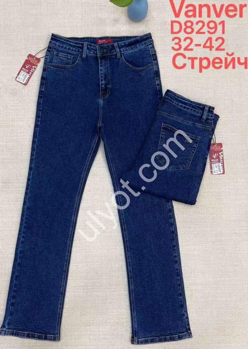 ДЖИНСИ VANVER (32-42) Т.СИНІЙ 8291