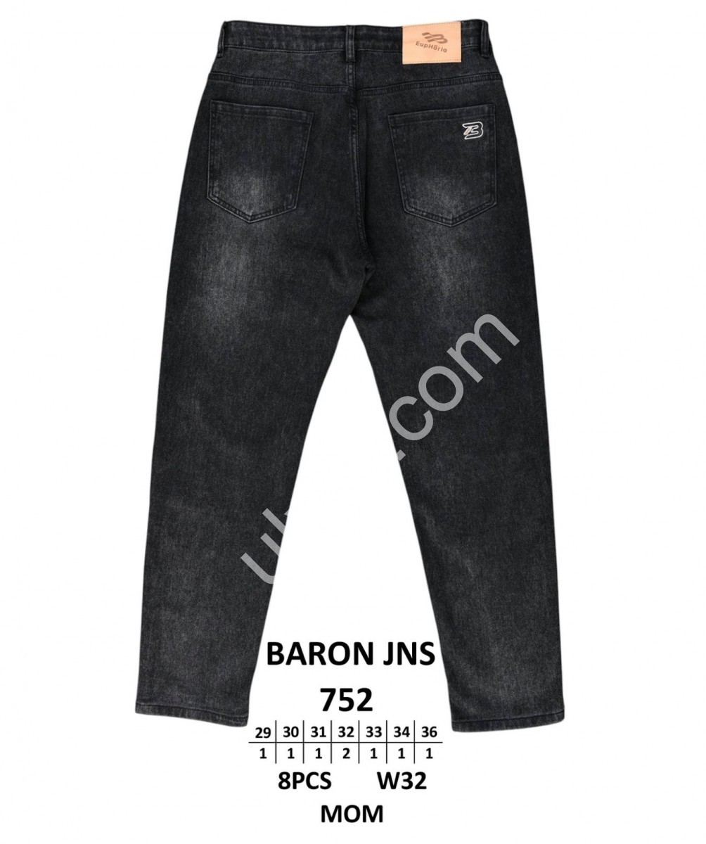 ДЖИНСЫ BARON (29-36) ЧЕРНЫЙ 752