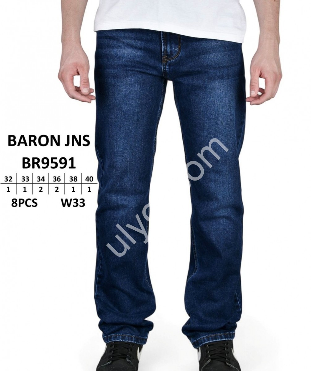 ДЖИНСИ BARON (32-40) Т.СИНІЙ 9591