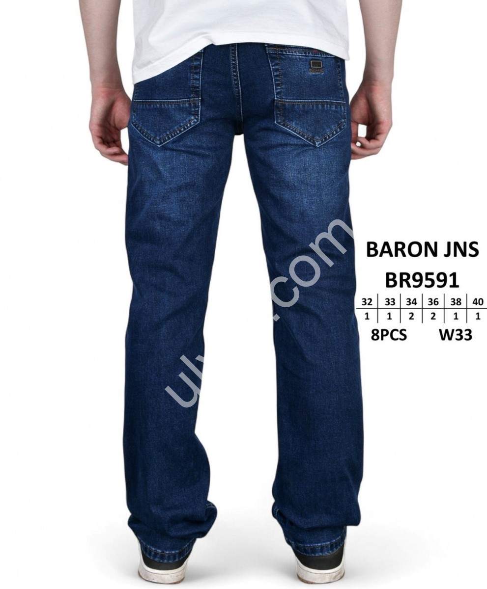ДЖИНСИ BARON (32-40) Т.СИНІЙ 9591