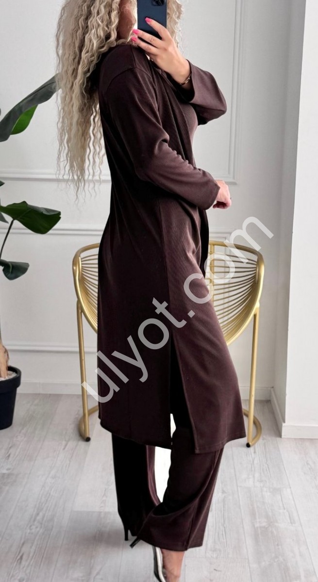 КОСТЮМ ТРОЙКА (42/44-52/54) ШОКОЛАД 277