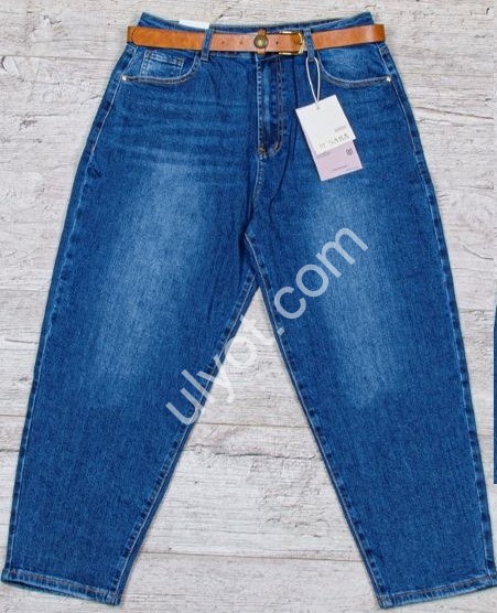 ДЖИНСЫ M.SARA (L-5XL) Т.СИНИЙ 259-3