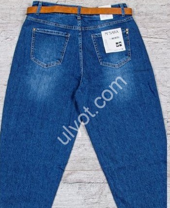 ДЖИНСЫ M.SARA (L-5XL) Т.СИНИЙ 259-3
