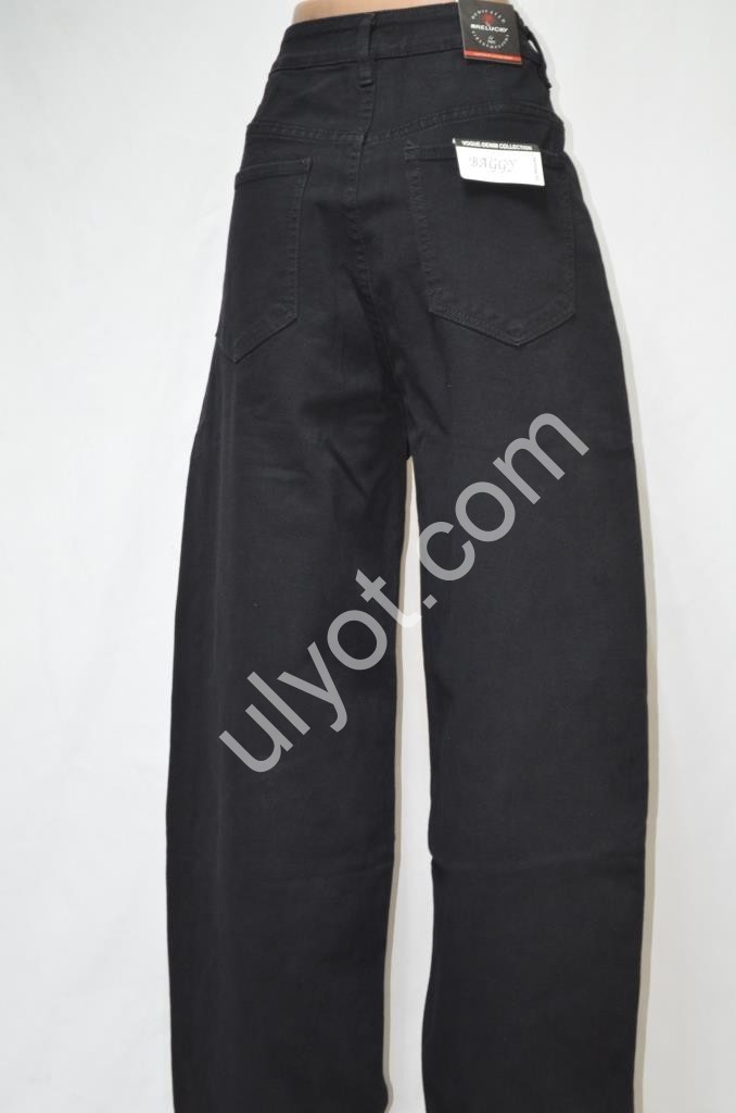 ДЖИНСЫ RELUCKY (31-38) ЧЕРНЫЙ B0240-1