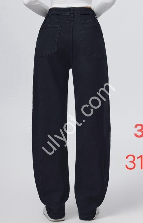 ДЖИНСЫ JELEEY (31-38) ЧЕРНЫЙ 3049