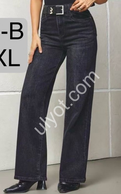 ДЖИНСЫ M.SARA (XS-XL) ГРАФИТ 2085-B