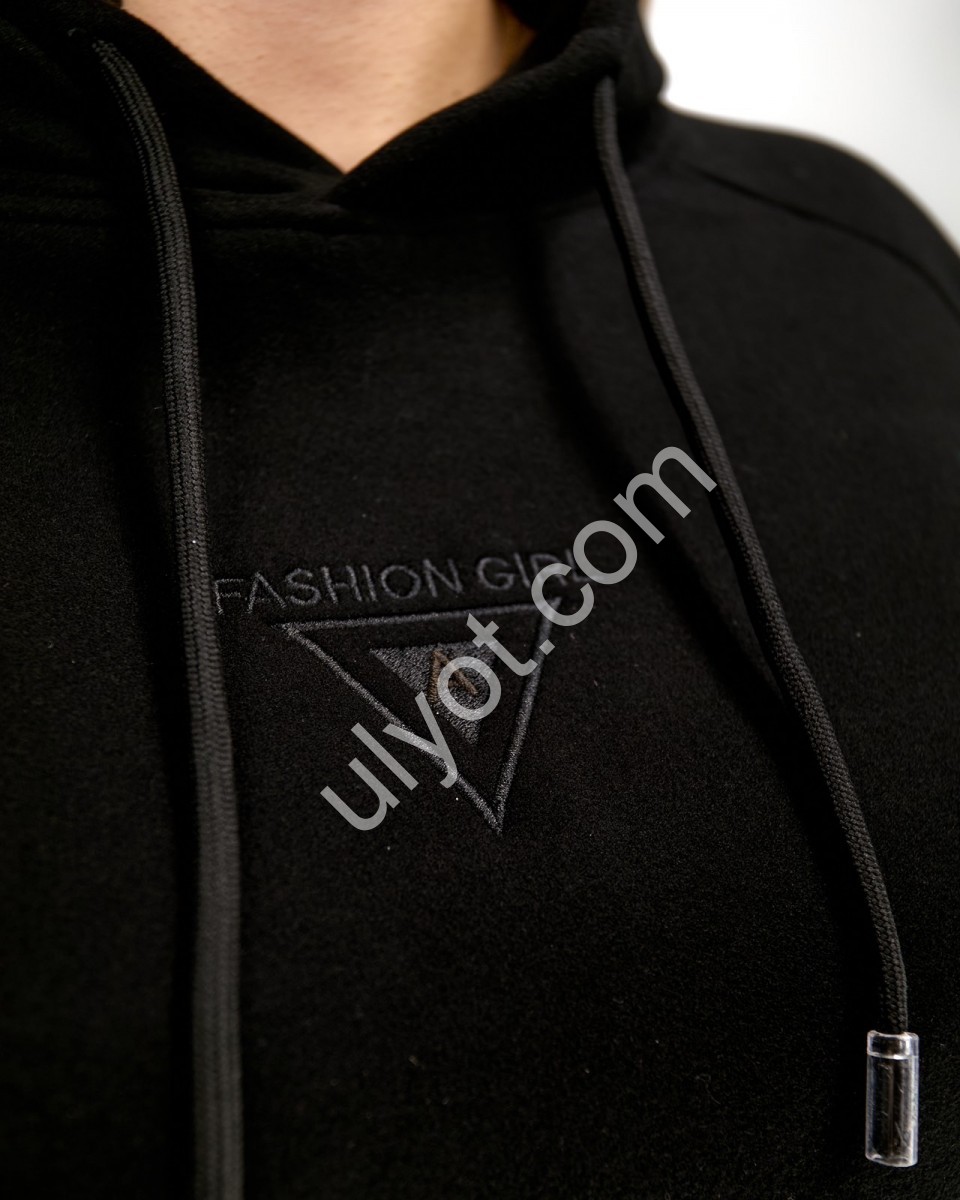 СПОРТ.КОСТЮМ (XL-3XL) МАНЖЕТ МИКРОМЕХ ЧЕРНЫЙ 5017
