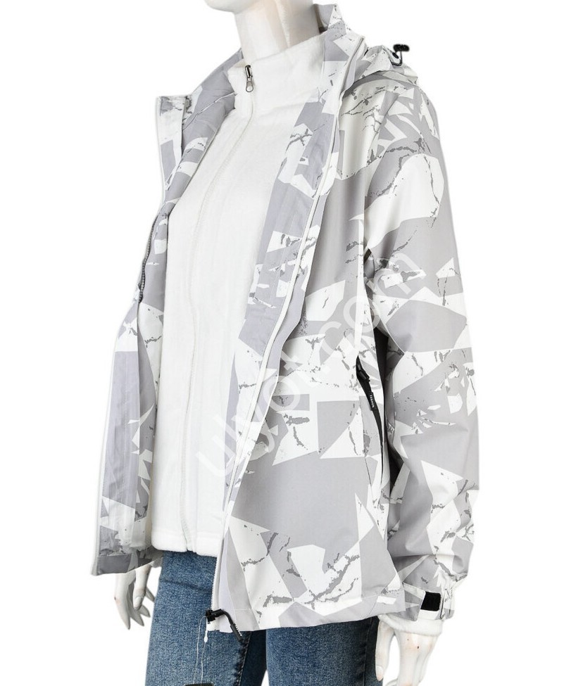 КУРТКА ДВІЙКА (L-3XL) СІРИЙ 4195-W6200-2