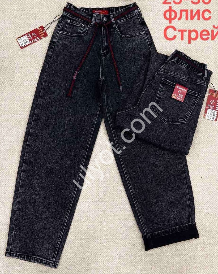 ДЖИНСИ VANVER (25-30) ФЛІС ГРАФІТ F82120