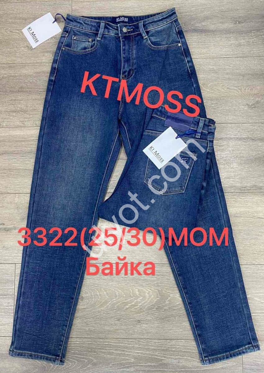 ДЖИНСЫ KT.MOSS (25-30) БАЙКА Т.СИНИЙ 3322