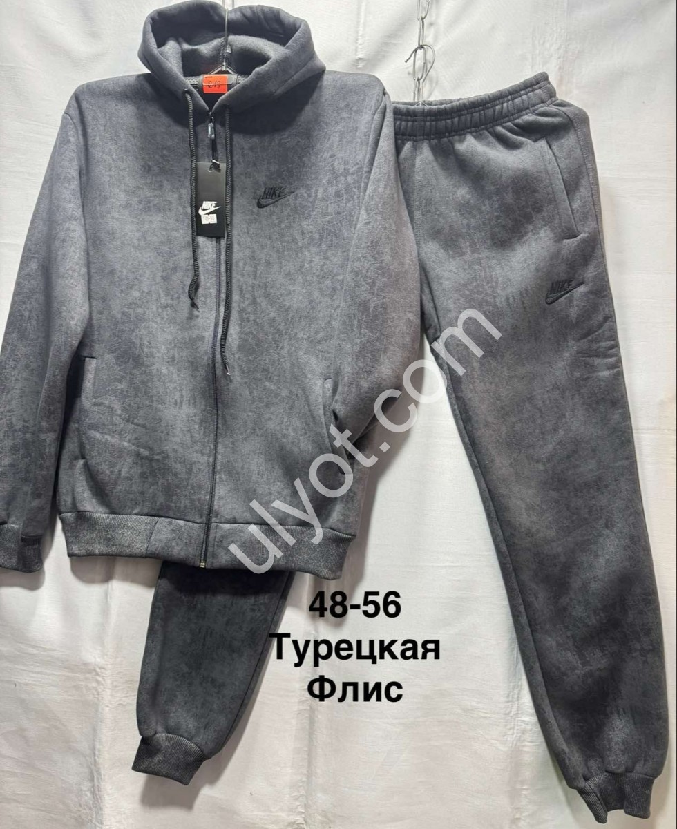 СПОРТ.КОСТЮМ N02 (48-56) ФЛІС МАНЖЕТ СІРИЙ