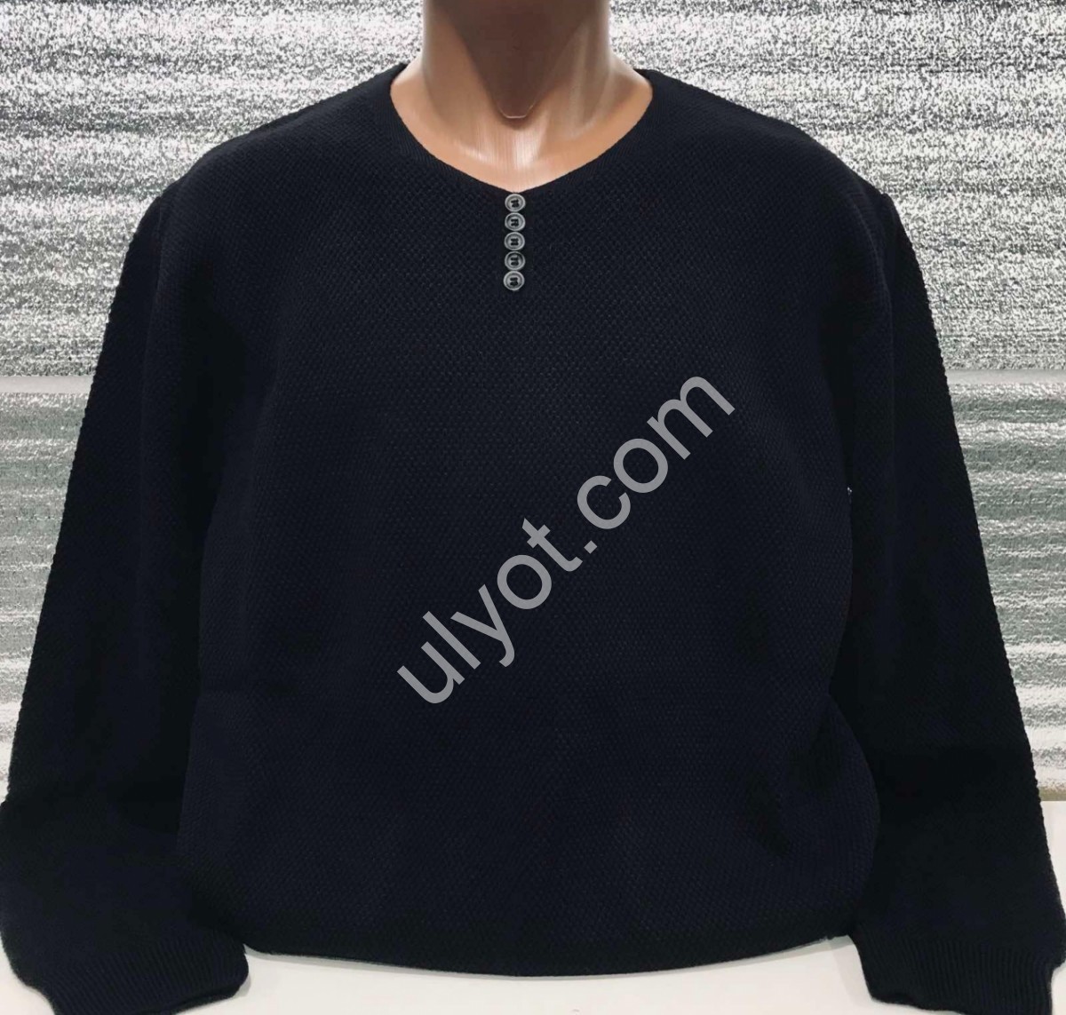 СВІТЕР CASHMERE (M-XL) ЧОРНИЙ 6370