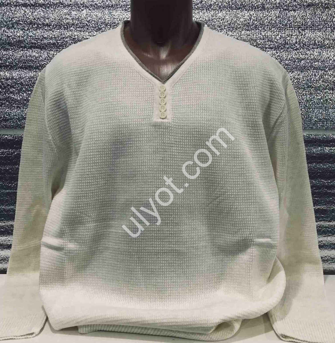 СВІТЕР CASHMERE (3XL-5XL) КРЕМ 15108