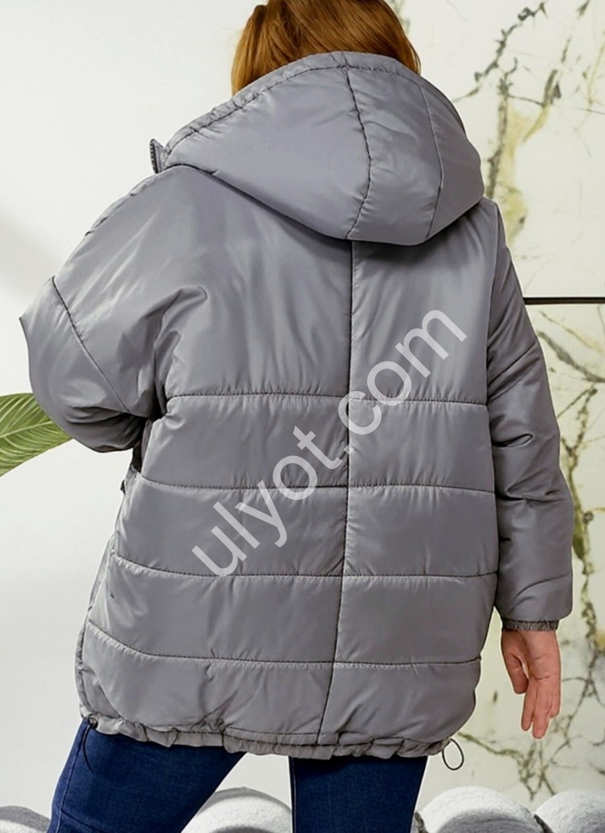 КУРТКА (52-62) СЕРЫЙ 17181