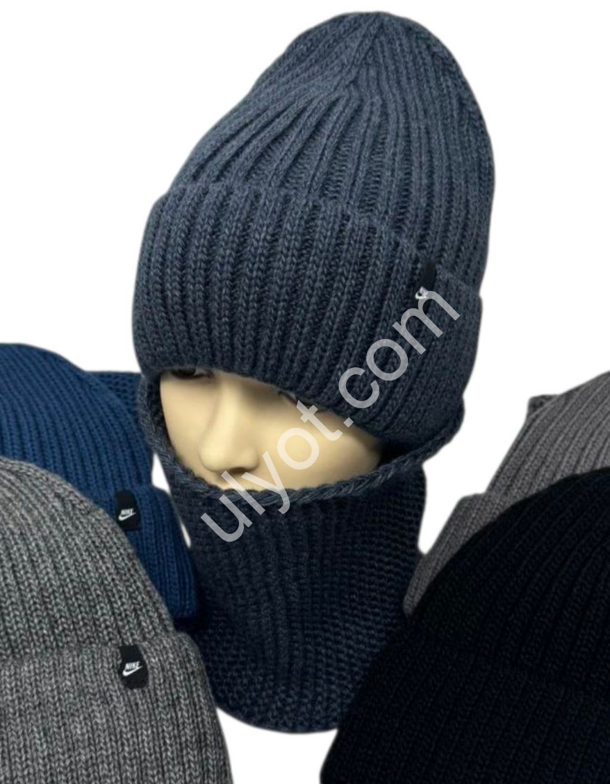ШАПКА+ХОМУТ N02 (ONE SIZE 54-58) ФЛІС МІКС