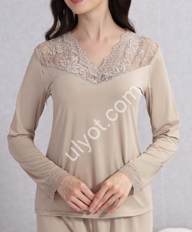 СВИТЕР  (S-2XL) БЕЖ 70223