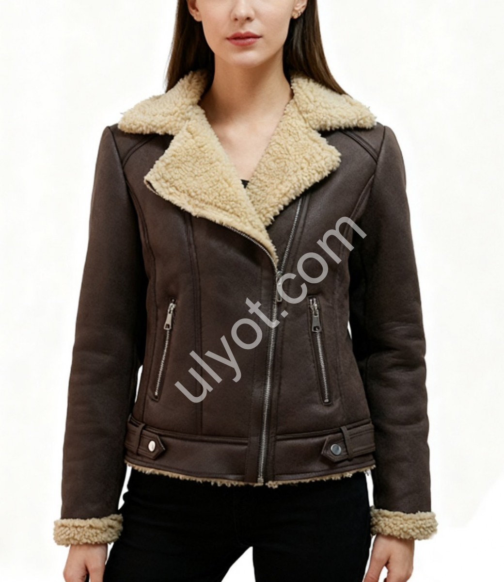 ДУБЛЕНКА AOLONG (S-2XL) КОРИЧНЕВЫЙ 8811