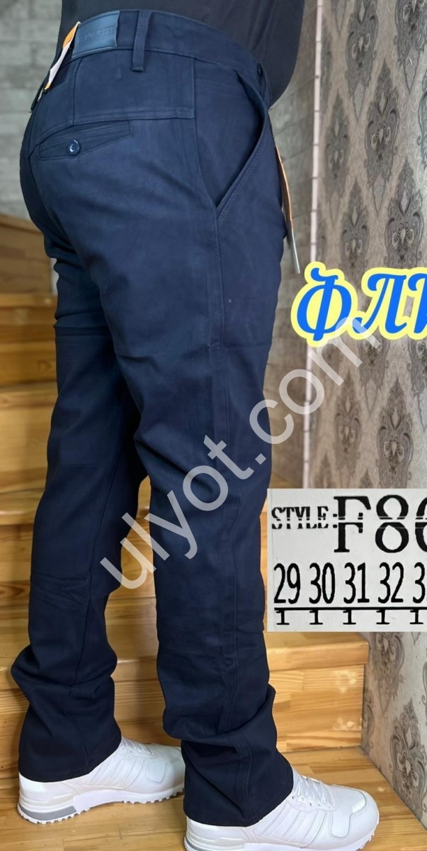БРЮКИ LONGFEI (29-38) ФЛИС СИНИЙ F8606