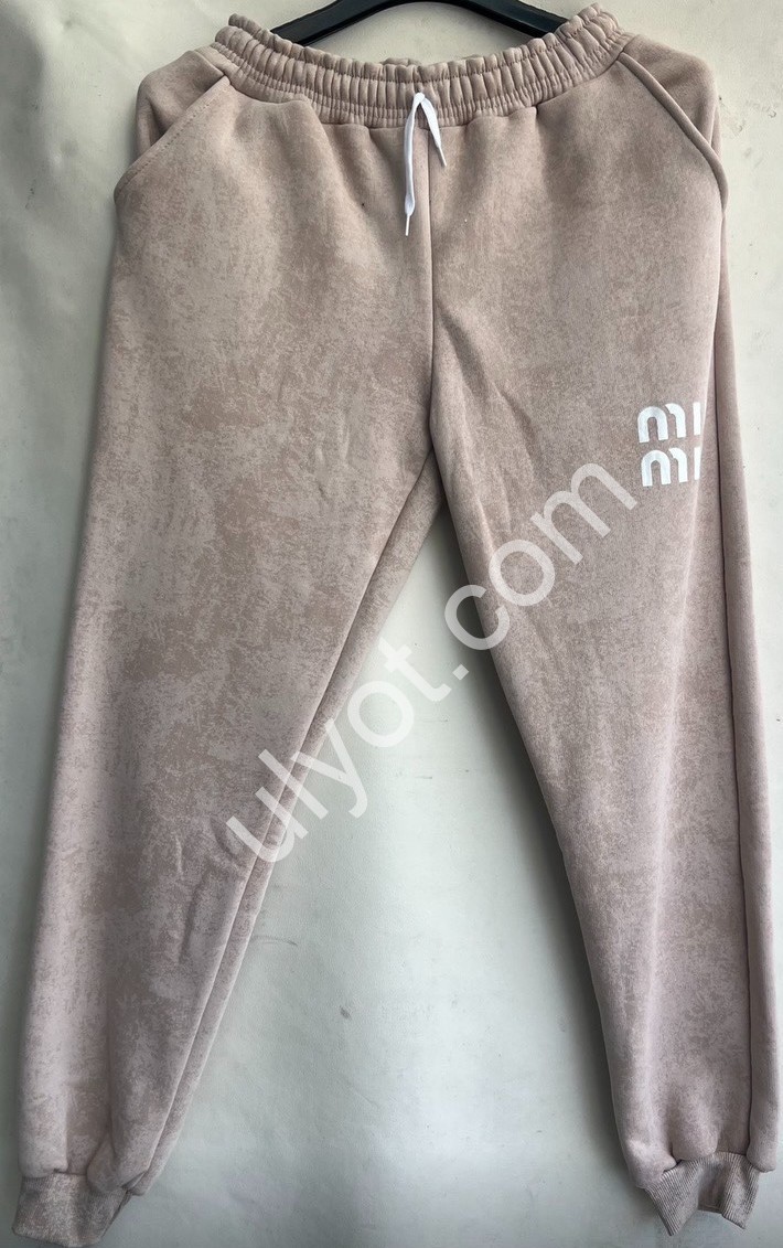 СПОРТ.ШТАНЫ MIU40 (46-54) ФЛИС МАНЖЕТ МОККО 