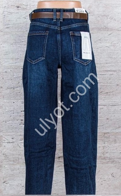 ДЖИНСИ M.SARA (XS-XL) Т.СИНІЙ 1322-1