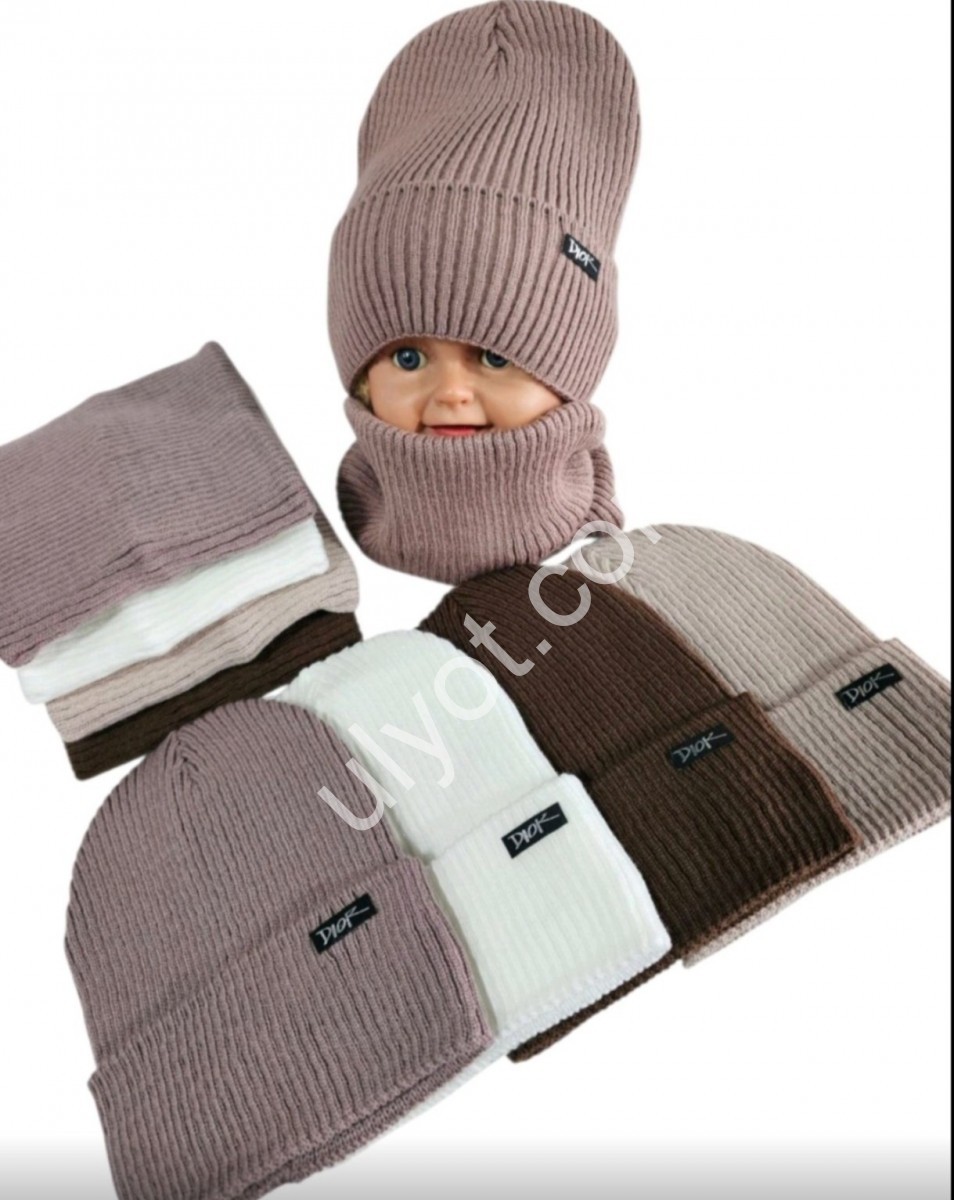ШАПКА+ХОМУТ D (ONE SIZE 50-52) ФЛИС МИКС 