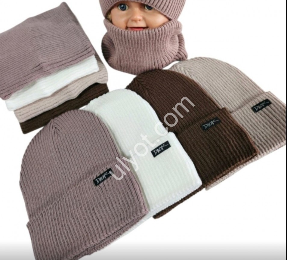 ШАПКА+ХОМУТ D (ONE SIZE 50-52) ФЛИС МИКС 