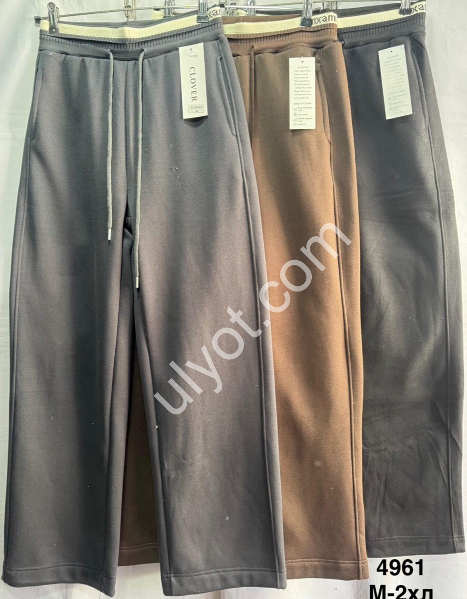 ШТАНИ (M-2XL) ФЛІС ЧОРНИЙ 4961