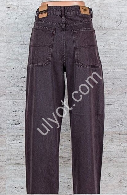 ДЖИНСЫ SASHA (26-31) ШОКОЛАД 2374