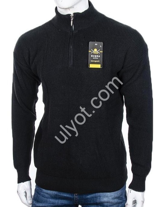 СВИТЕР (M-2XL) ЧЕРНЫЙ M201