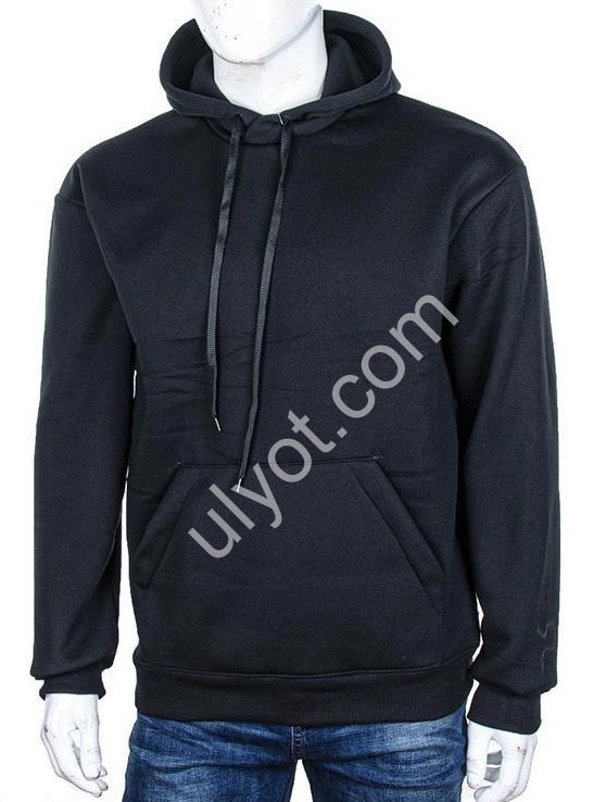 ХУДИ (50-56) ФЛИС ЧЕРНЫЙ 007