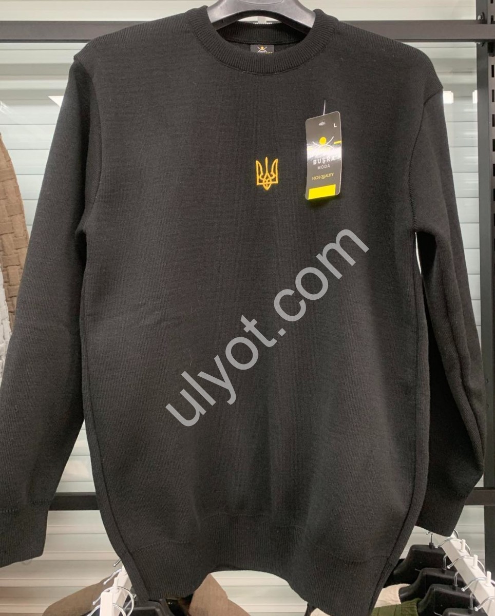 СВИТЕР (M-2XL) ГРАФИТ M001