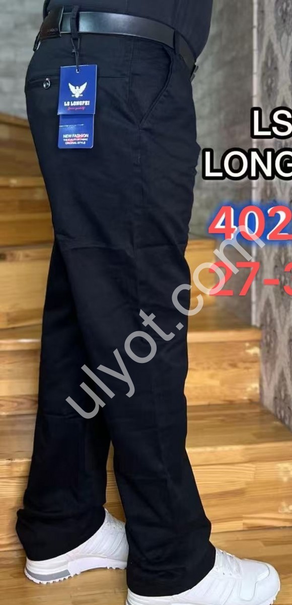 БРЮКИ LONGFEI (27-34) ЧЕРНЫЙ 402X