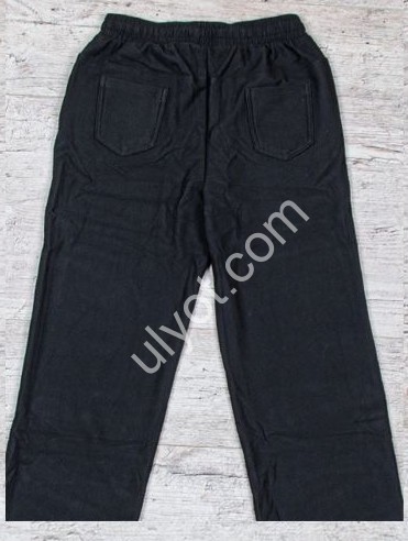 ШТАНЫ M.SARA (M-4XL) МЕХ ЧЕРНЫЙ 189-13